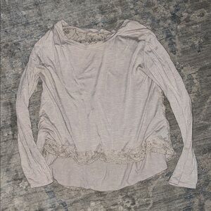 Elegant Lace Trim Women's Top